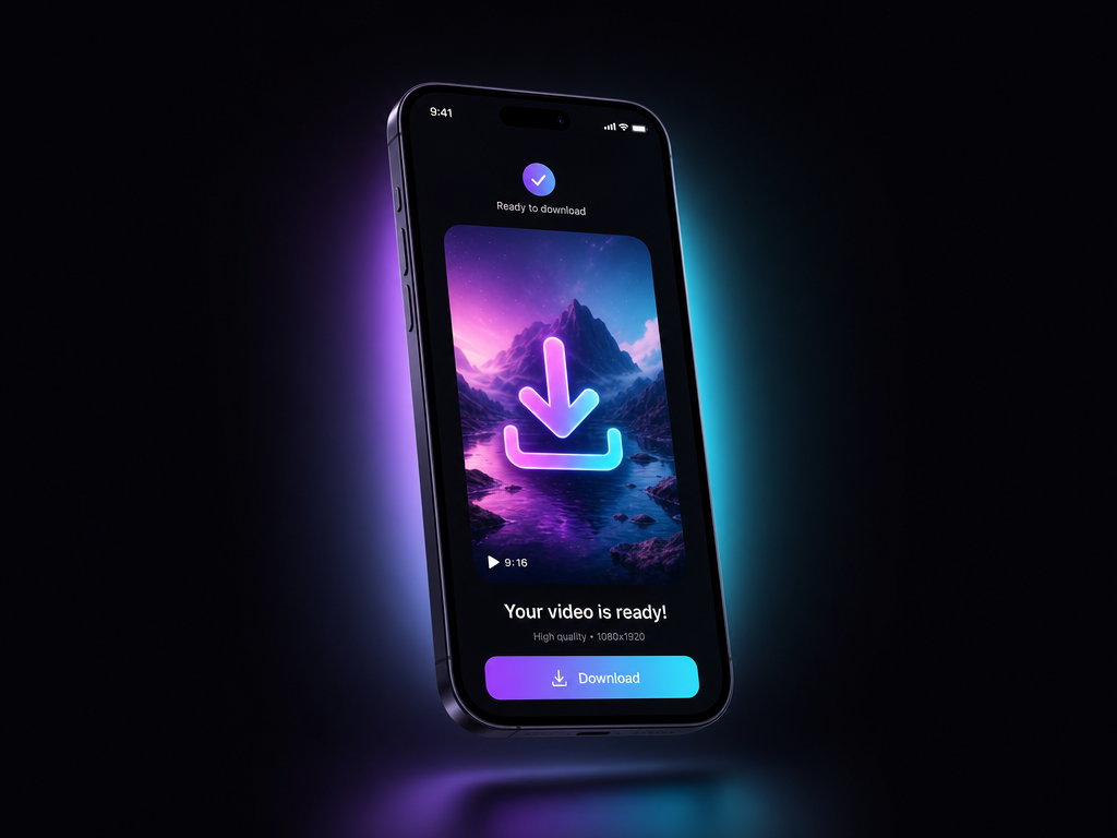 Download de vídeo vertical 9:16 pronto no Criafy